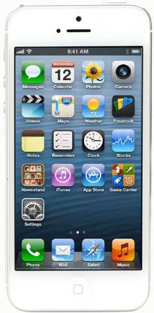 Смартфон Apple iPhone 5 32Gb White & Silver - Новозыбков