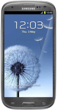 Смартфон Samsung Galaxy S3 GT-I9300 16Gb Titanium grey - Новозыбков